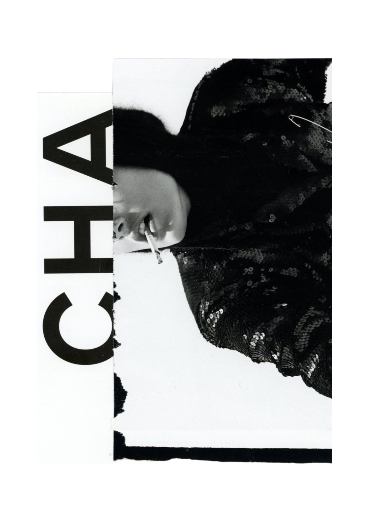 'CHANEL No.2' editioned collage print