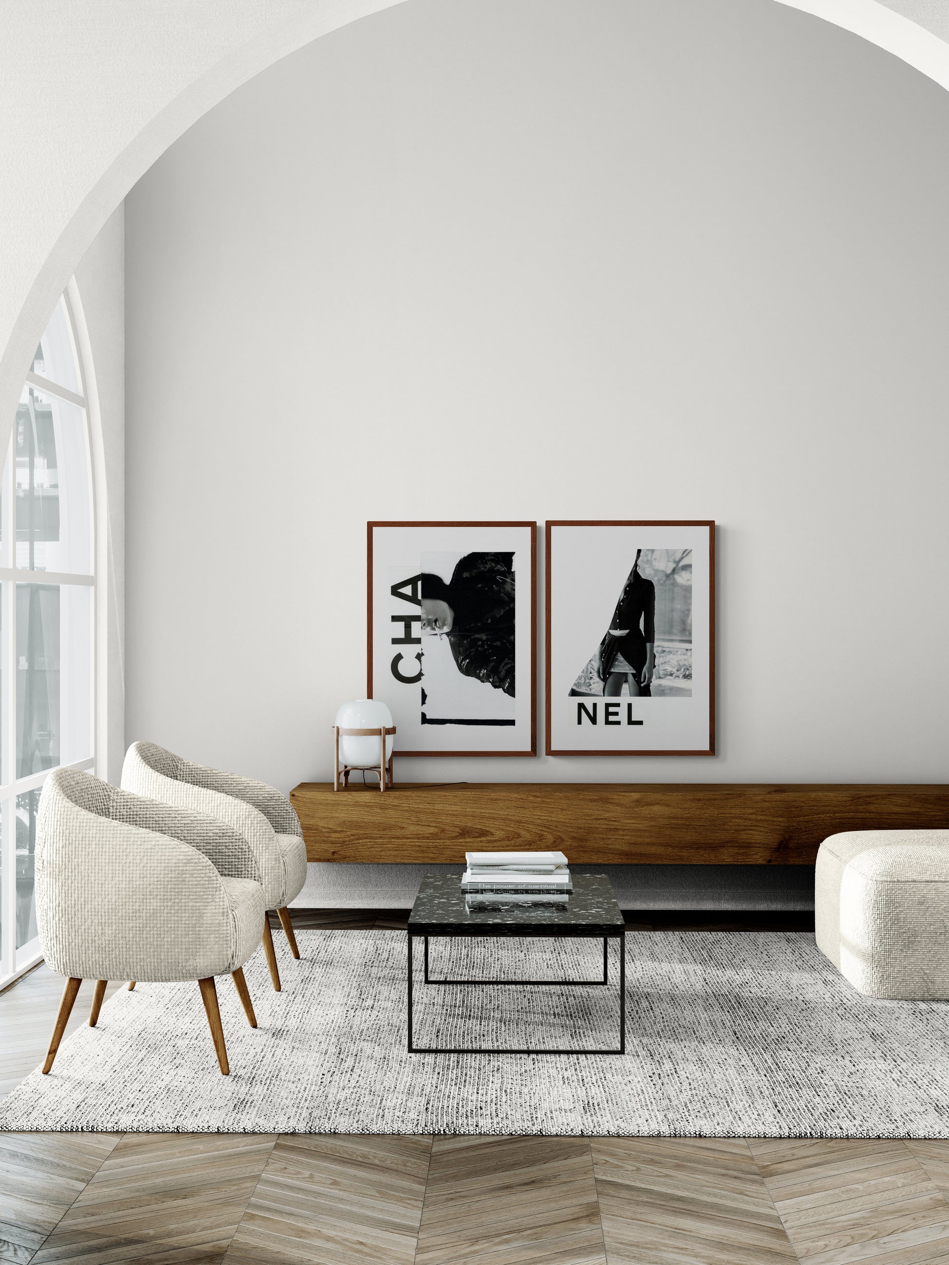 'CHANEL No.2' editioned collage print