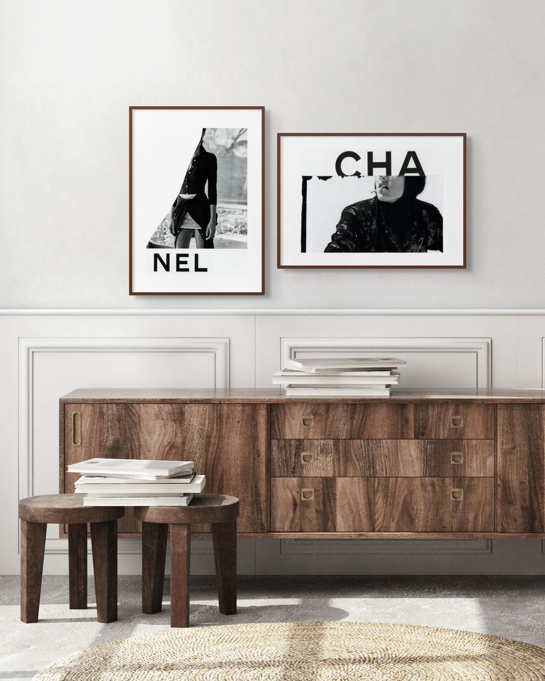 'CHANEL No.2' editioned collage print